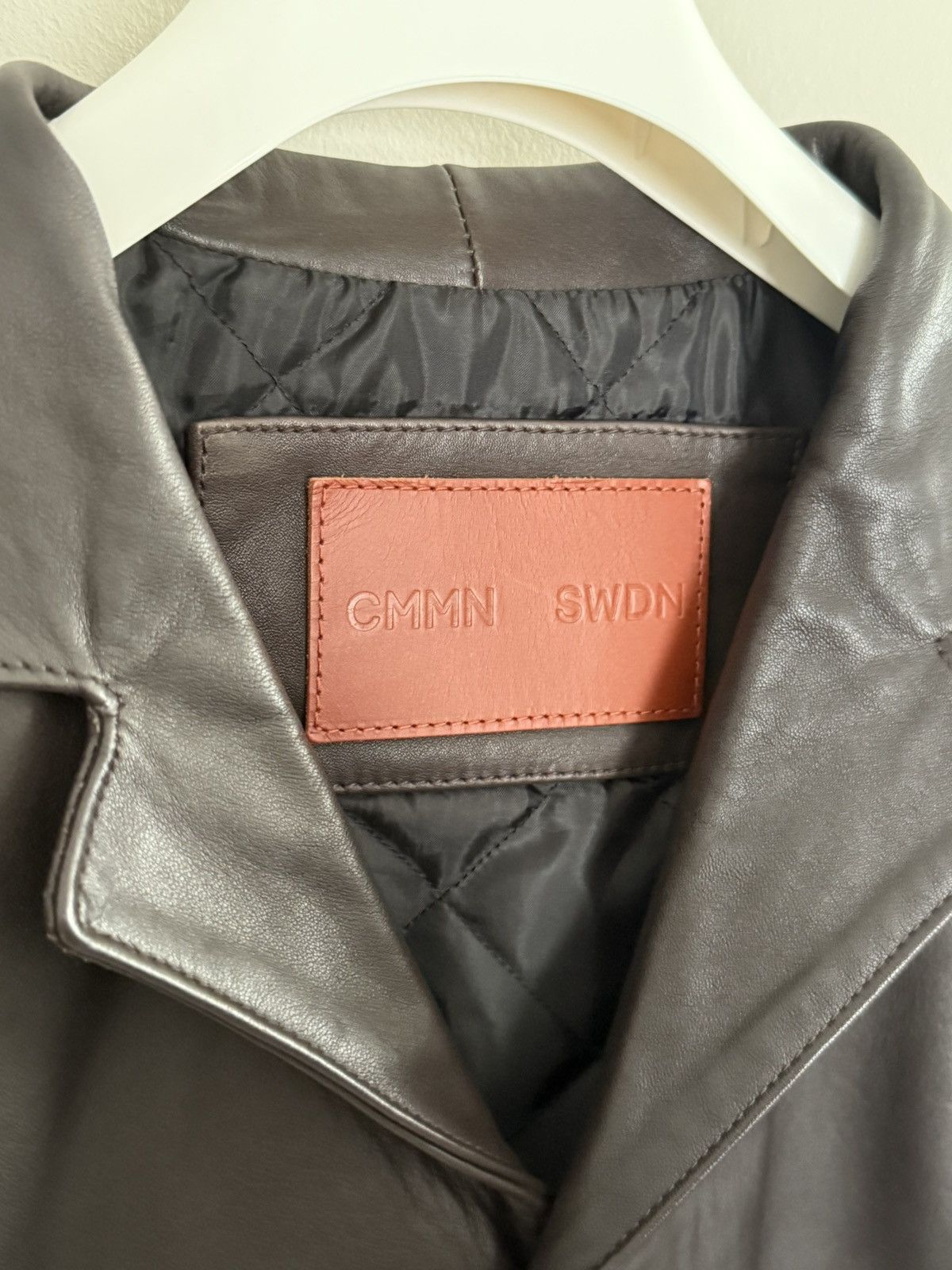 CMMN SWDN CMMN SWDN Brown Leather Jacket Size US L / EU 52-54 / 3 - 2 Thumbnail