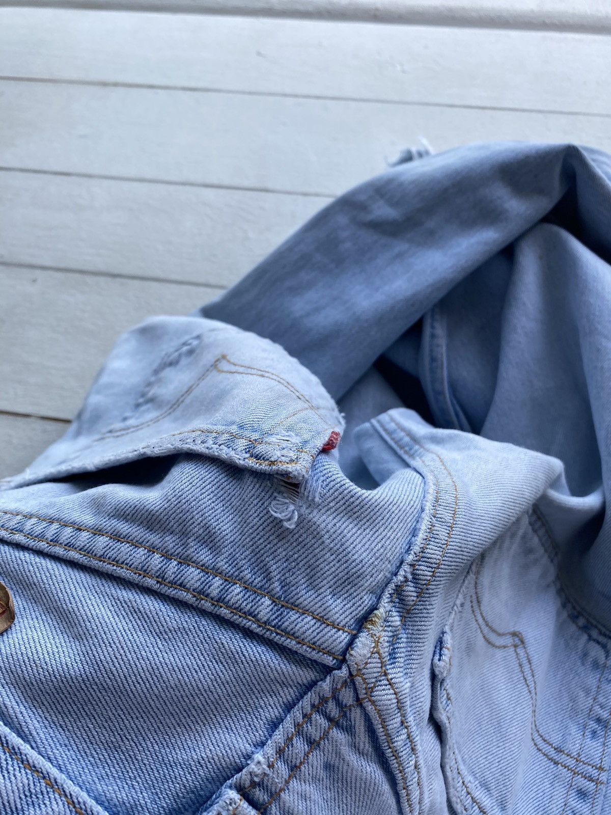 Levi's 🔥VNTG LEVIS 501 LIGHT WASHED DISTRESSED OG BLUE MENS JEANS Size US 30 / EU 46 - 10 Thumbnail