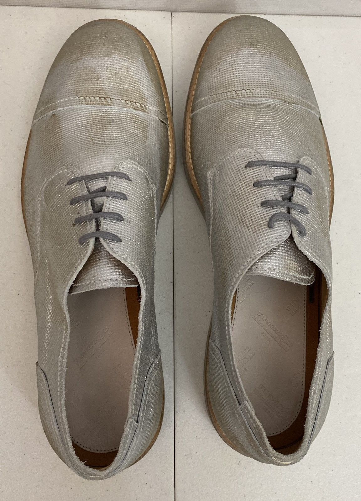 Maison Margiela Maison Margiela 22 🇮🇹 Silver treated TinMan Captoe 10 US New Size US 10 / EU 43 - 6 Thumbnail