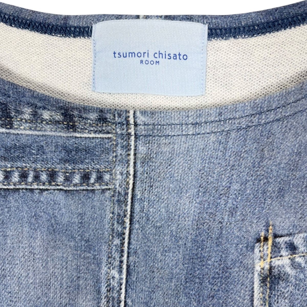 Issey Miyake × Japanese Brand × Tsumori Chisato Issey Miyake Tsumori Chisato Room Denim Cat Printed Dress Size L / US 10 / IT 46 - 5 Thumbnail
