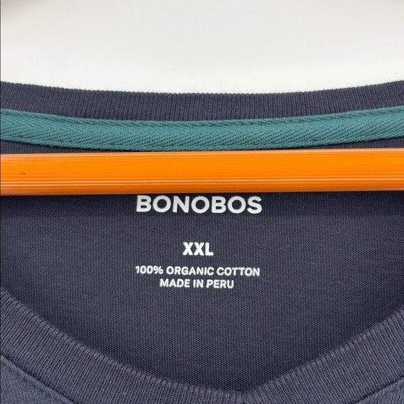 Bonobos Bonobos 100% Organic Cotton V-Neck Short Sleeve Tee Mens XXL Size US XXL / EU 58 / 5 - 4 Thumbnail