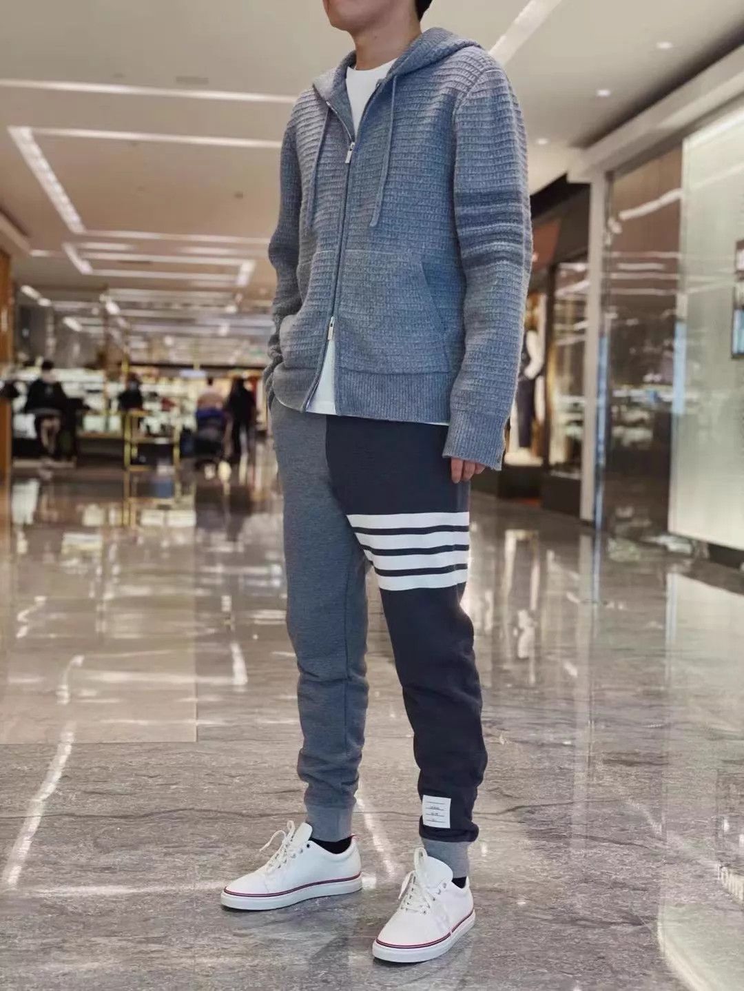 Thom Browne Thom Browne men's 4-bar color blocked track pants Size US 34 / EU 50 - 8 Thumbnail
