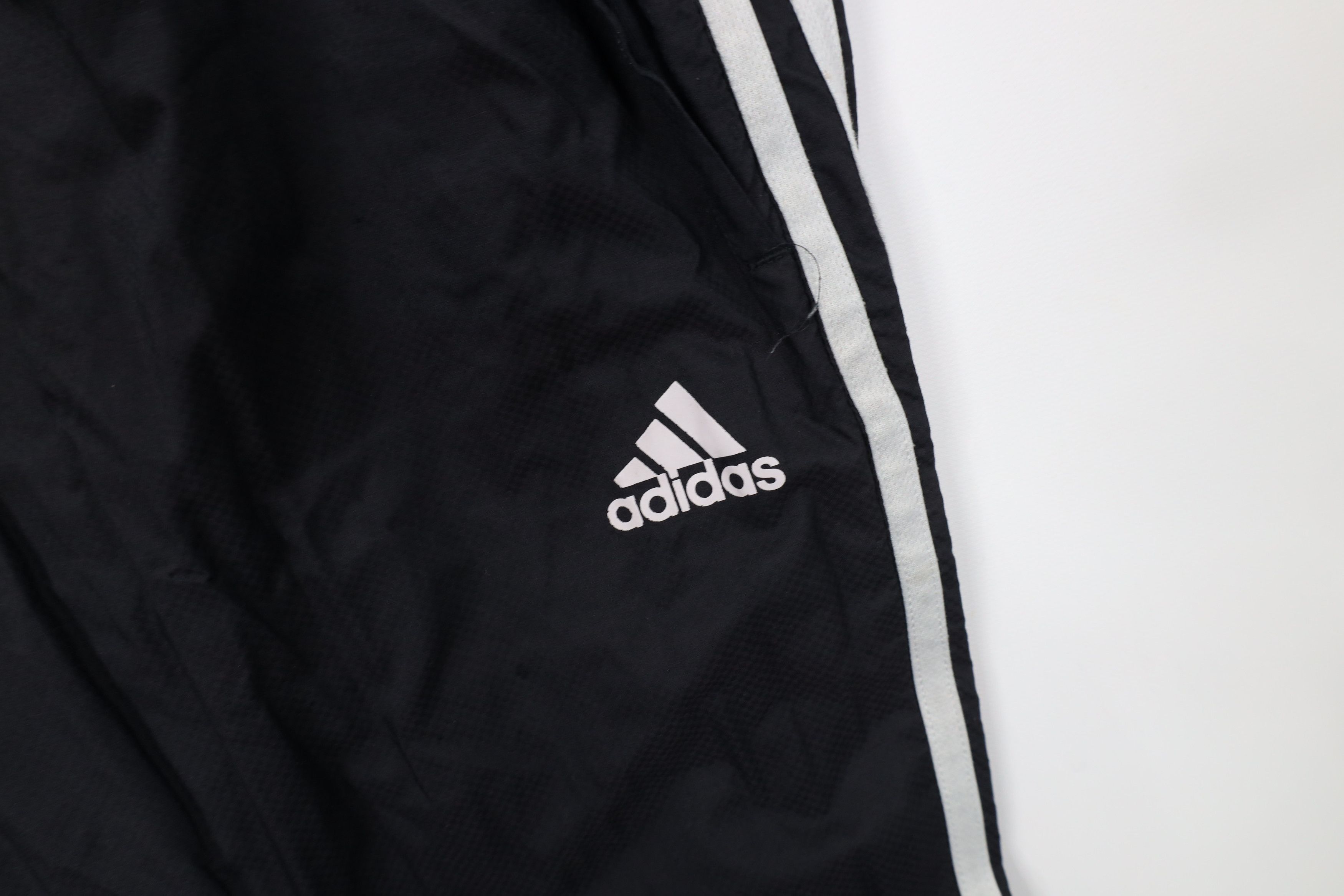 Adidas Vintage Y2K Adidas Distressed Lined Windbreaker Pants Black Size US 34 / EU 50 - 8 Thumbnail
