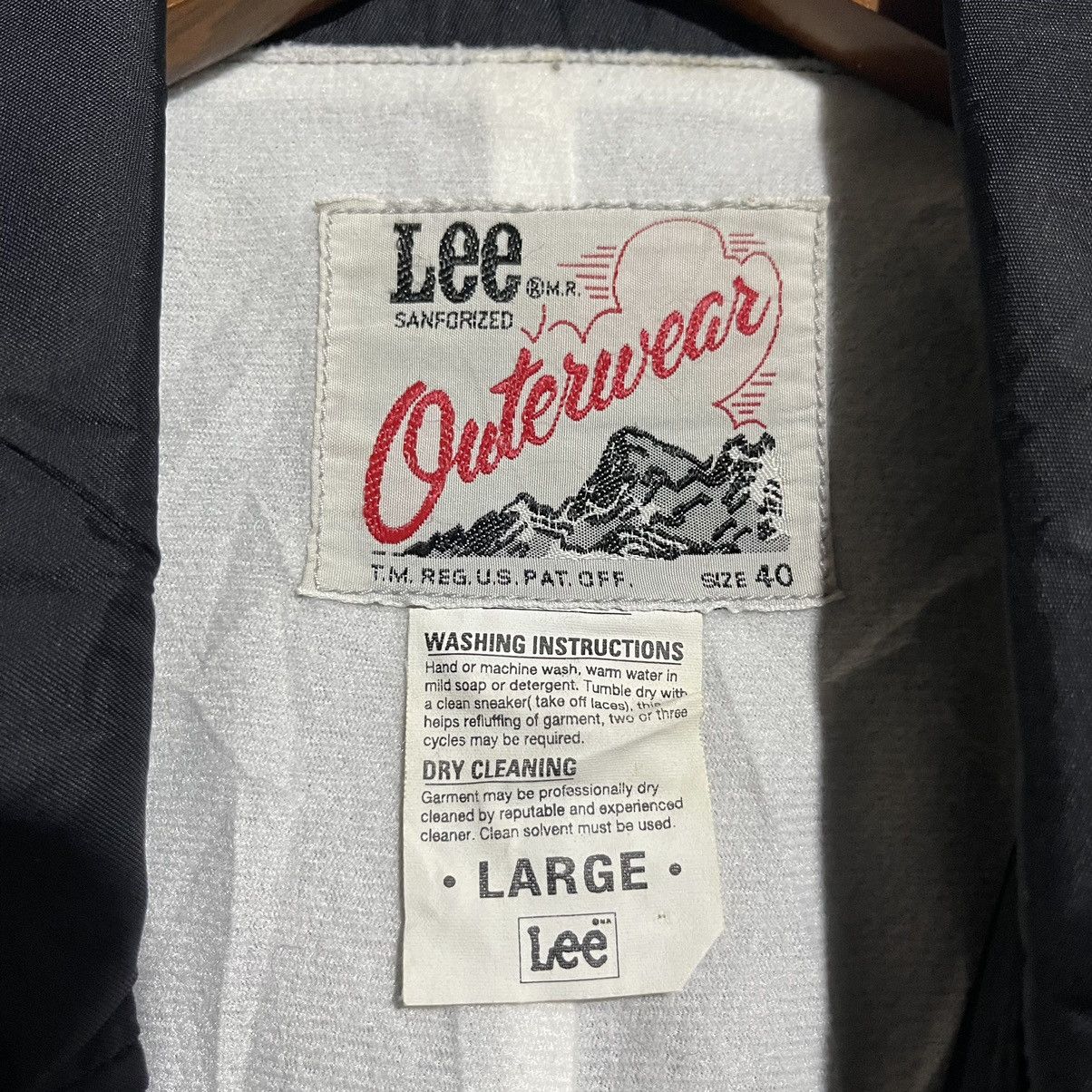Lee Vintage 90s Lee Outerwear Coach Jacket – Black – Size L Size US L / EU 52-54 / 3 - 9 Thumbnail
