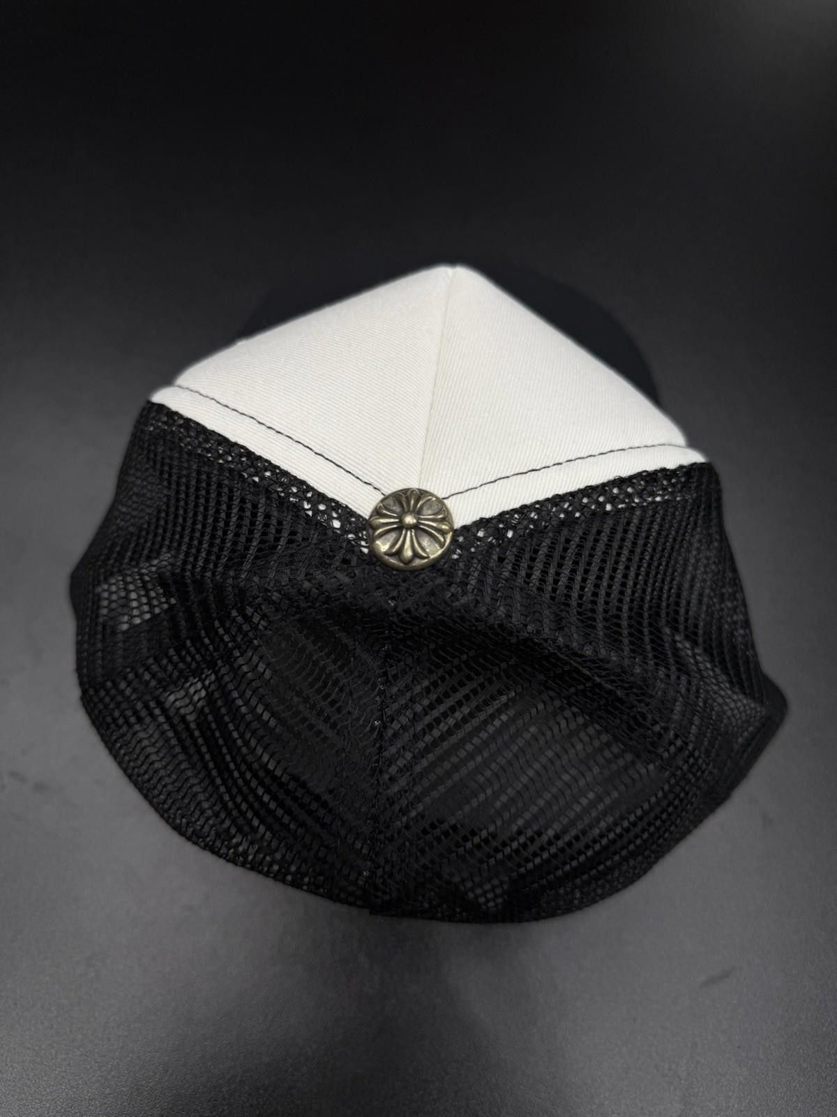 Chrome Hearts Chrome Hearts Black Patch Trucker Hollywood White Hat Size ONE SIZE - 5 Thumbnail