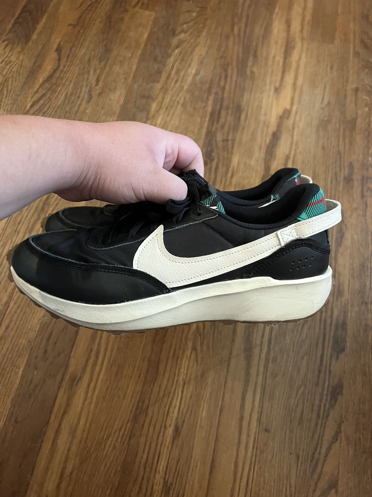 Nike NIKE WAFFLE DEBUT PRM TRAINER BLACK/PALE IVORY MEN'S 8.5 Size US 8.5 / EU 41-42 - 4 Thumbnail