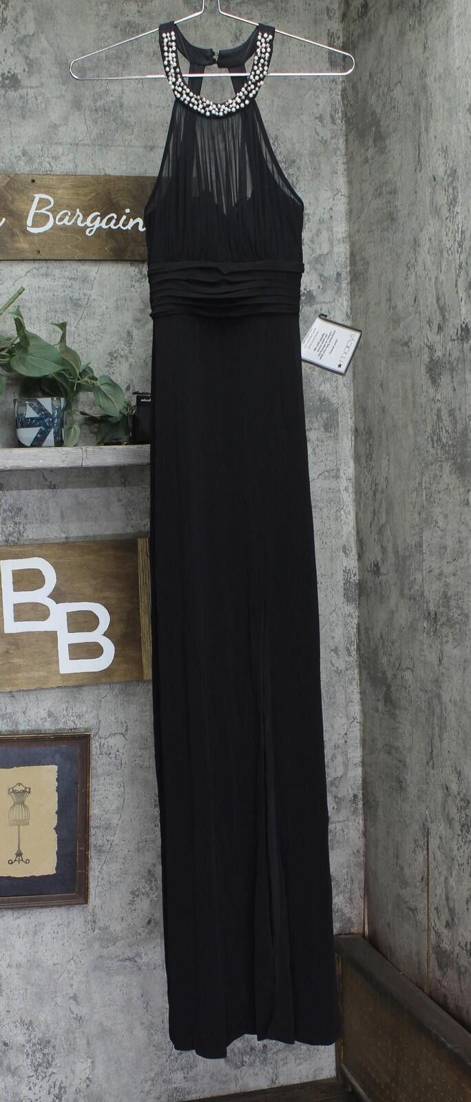 Other Speechless Juniors Embellished Ruched Cutout Gown Black 5 Size M / US 6-8 / IT 42-44 - 1 Thumbnail