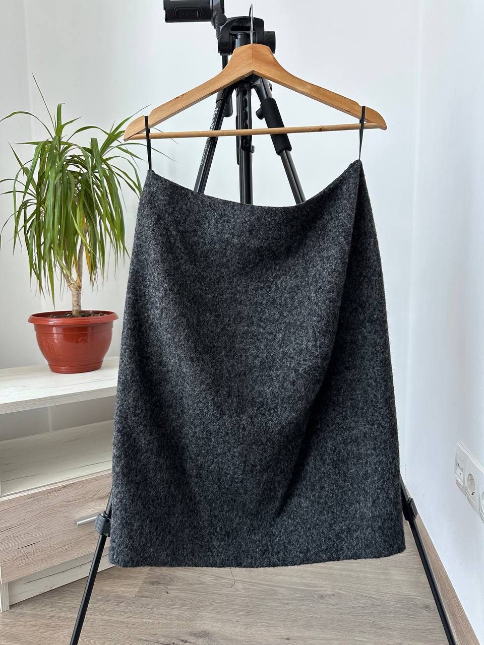 Jil Sander × Vintage Vintage Japanese Jil Sander Gray Alpaca Skirt Size 28" / US 6 / IT 42 - 10 Thumbnail