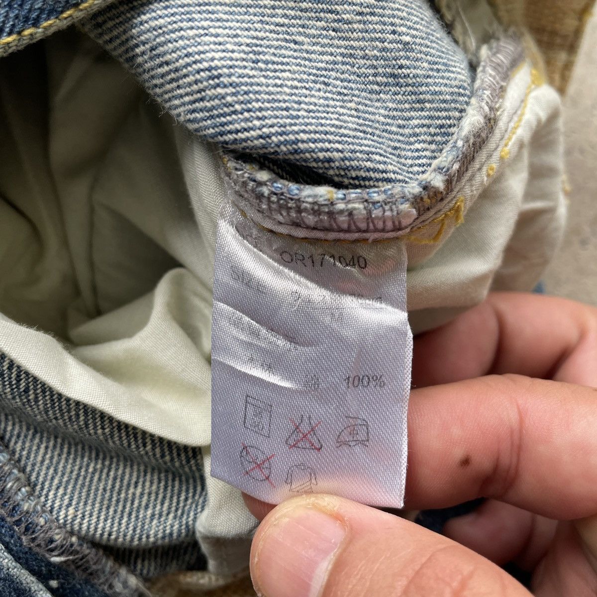 Japanese Brand × Jean Vintage Japan Armee Francaise Patch Faded Jeans Pants Denim Size US 32 / EU 48 - 7 Thumbnail