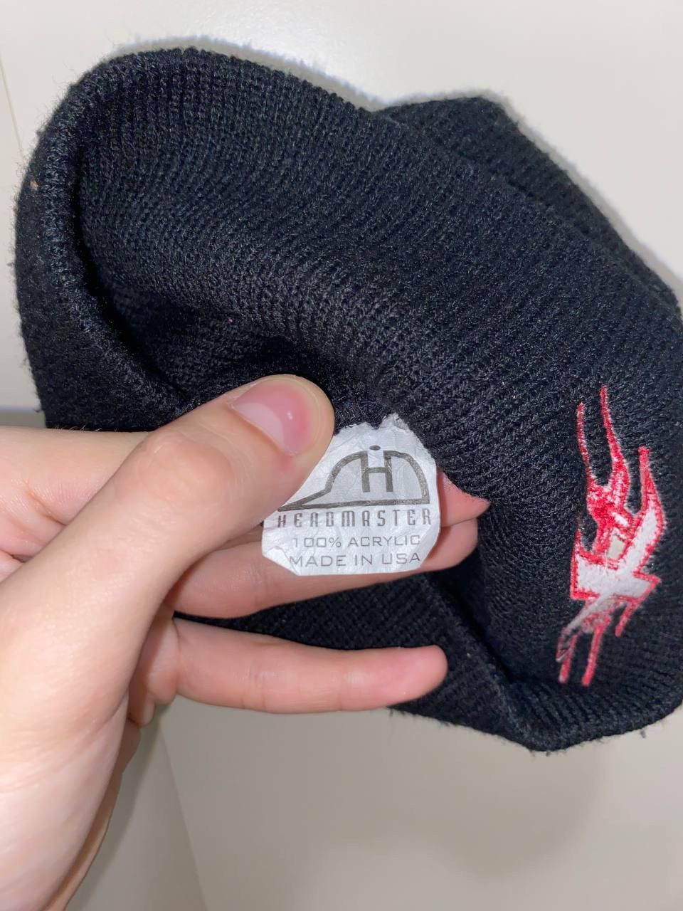 Japanese Brand × Vintage Vintage Y2k Rap graphic Beanie Hat Hype Drip Rare Size ONE SIZE - 5 Thumbnail