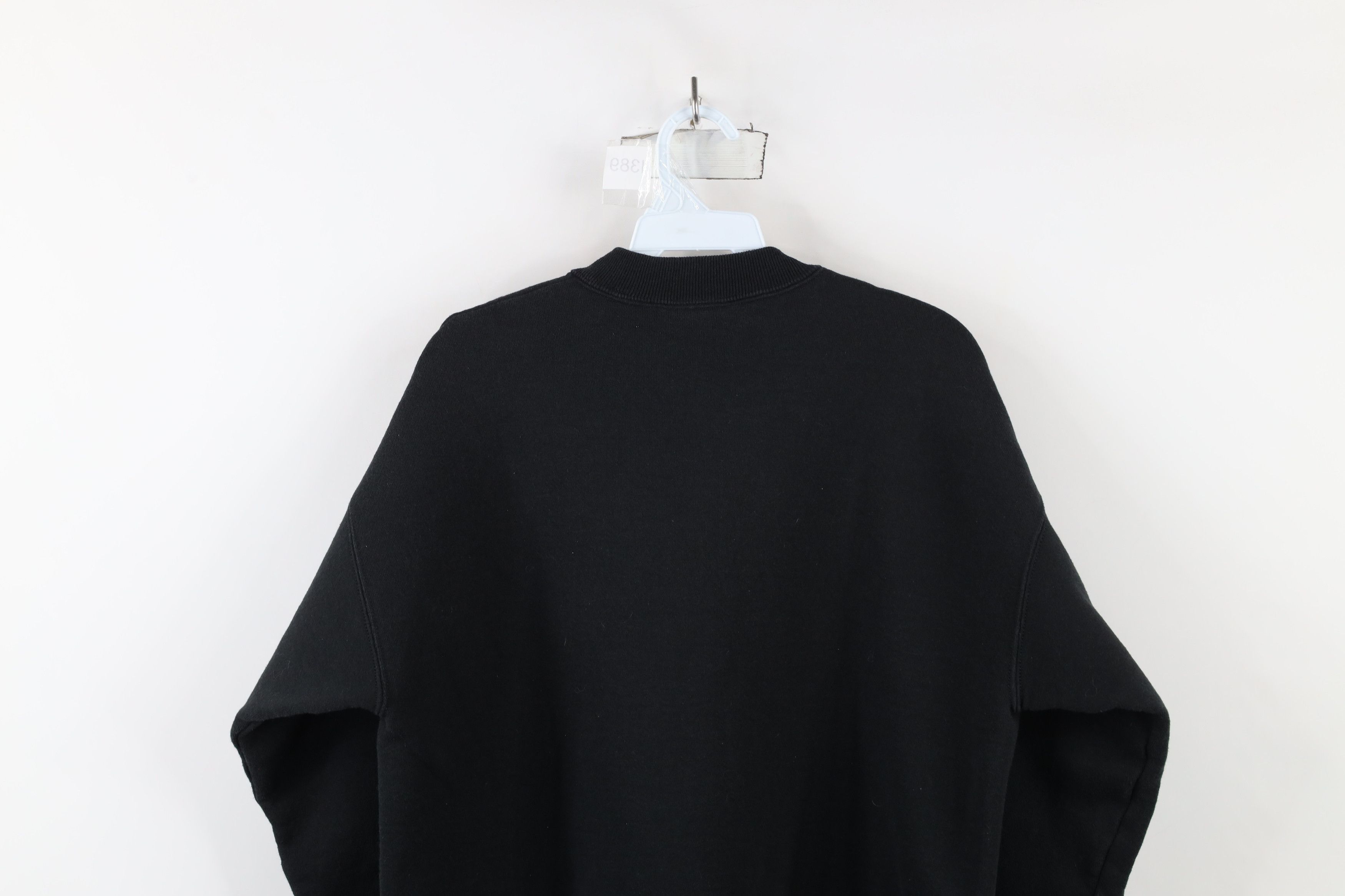 Vintage Vintage 90s Streetwear Blank Hevyweight Sweatshirt Black USA Size XL / US 12-14 / IT 48-50 - 7 Thumbnail