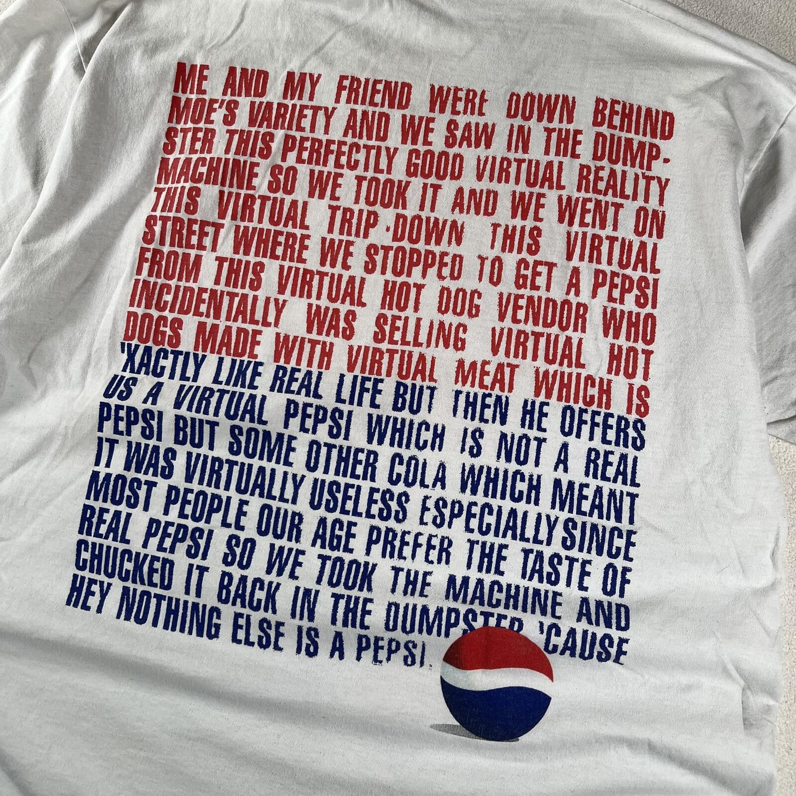Pepsi Vintage 90s Pepsi Comedy Promo T shirt Size US XL / EU 56 / 4 - 7 Thumbnail