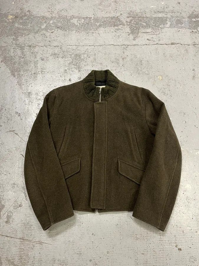 Dries Van Noten Dries Van Noten Military Green Wool Jacket Size US L / EU 52-54 / 3 - 4 Thumbnail