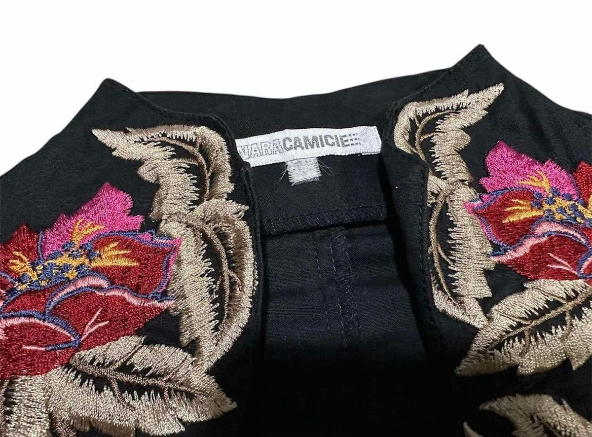Other 🔥Y2K Nara Camicie Cropped Jacket Floral Embroidered Size S / US 4 / IT 40 - 7 Thumbnail