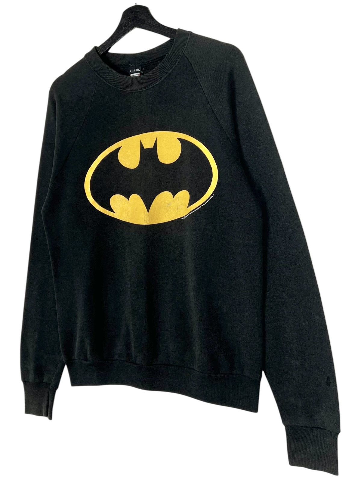 DC Comics 80s Vintage Distressed Batman Sweatshirt Size US L / EU 52-54 / 3 - 3 Thumbnail