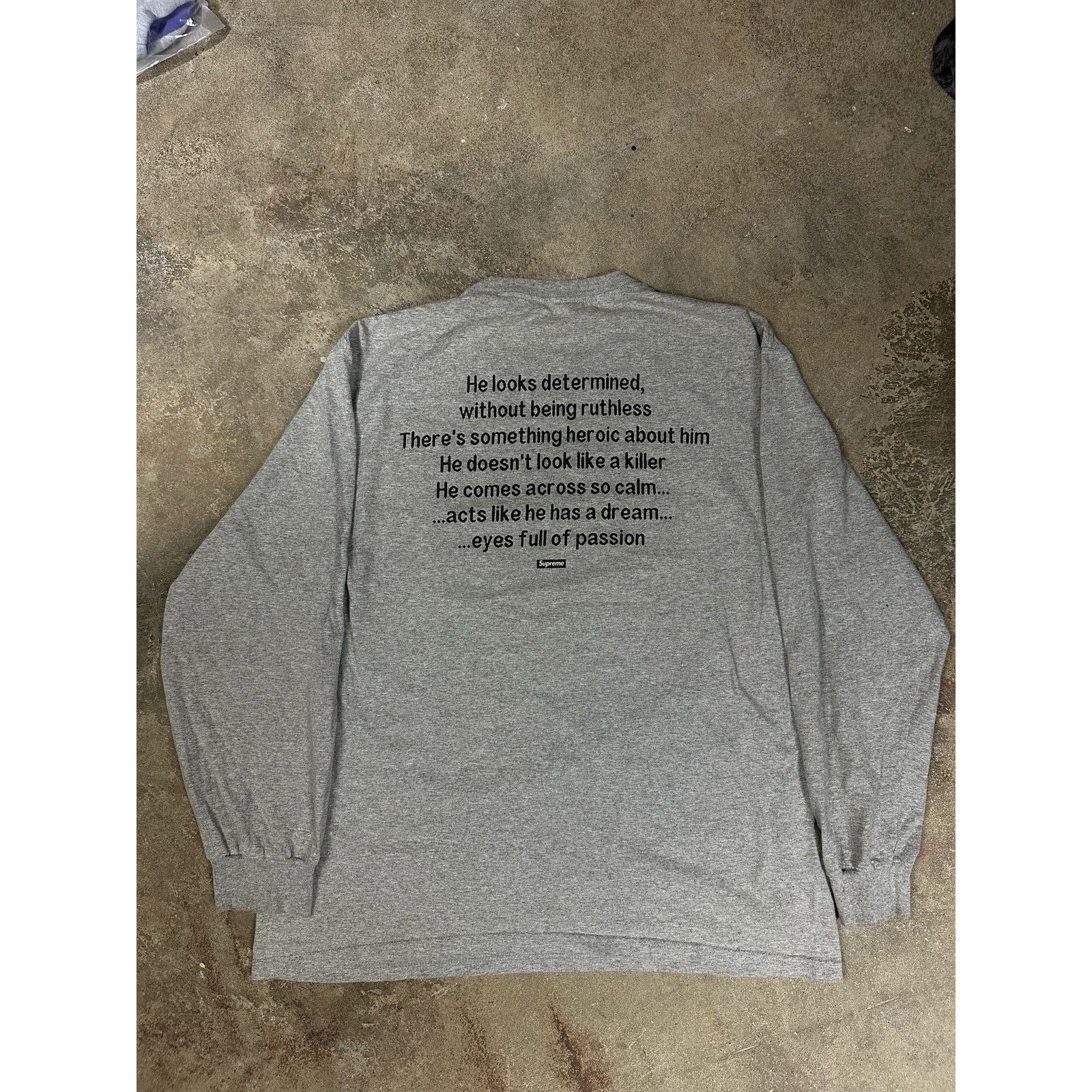 Supreme Supreme The Killer LS Grey Used Large Size US L / EU 52-54 / 3 - 2 Thumbnail