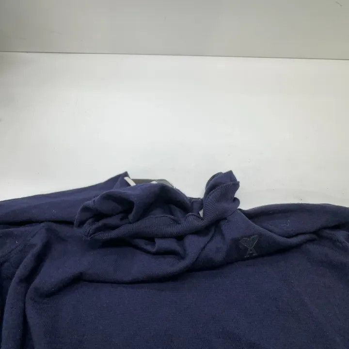 AMI AMIPARIS Navy Heart Embroidered Crewneck Sweater -2507 Size US L / EU 52-54 / 3 - 7 Thumbnail