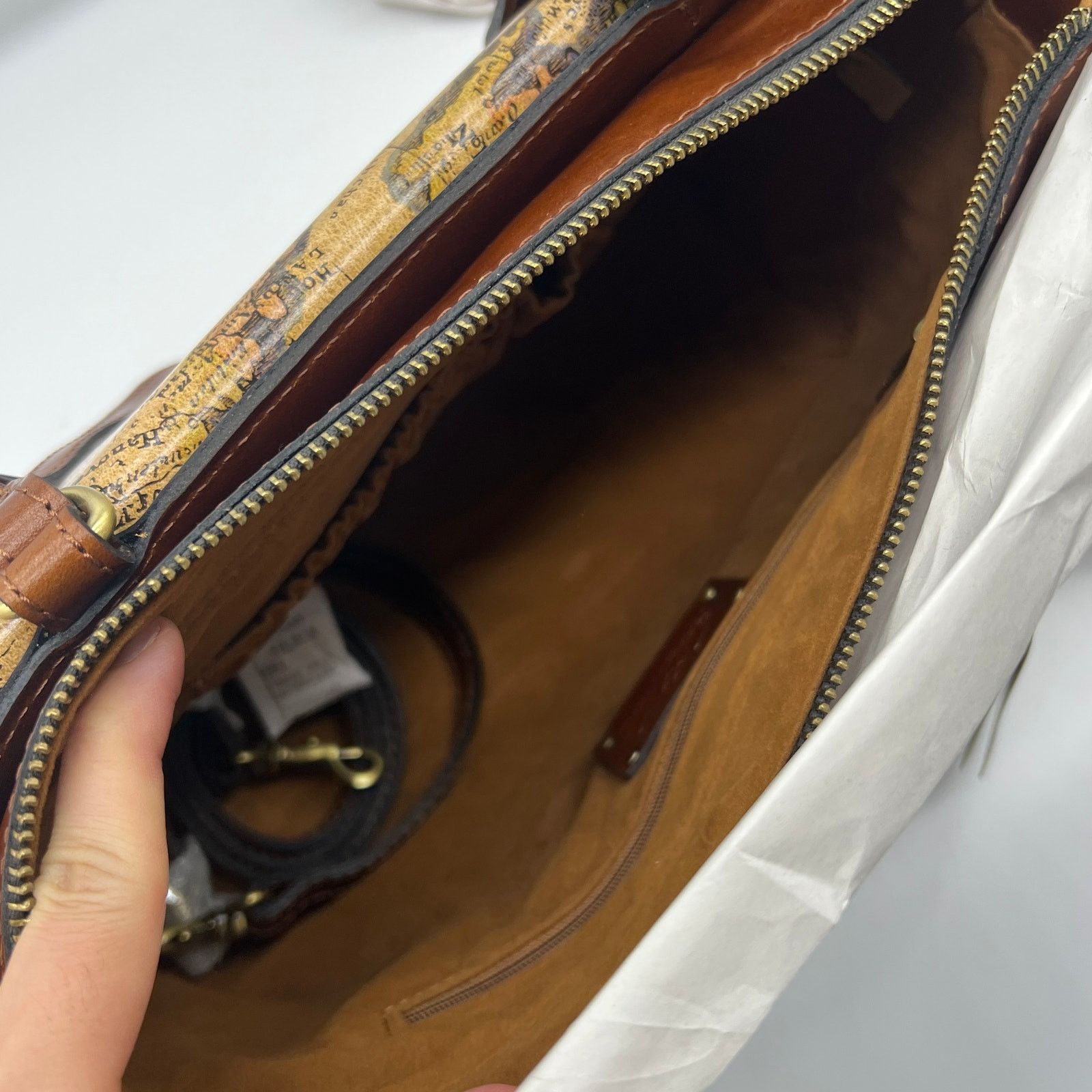 Other Patricia Nash Leather Rosetti Satchel Crossbody Size ONE SIZE - 13 Thumbnail