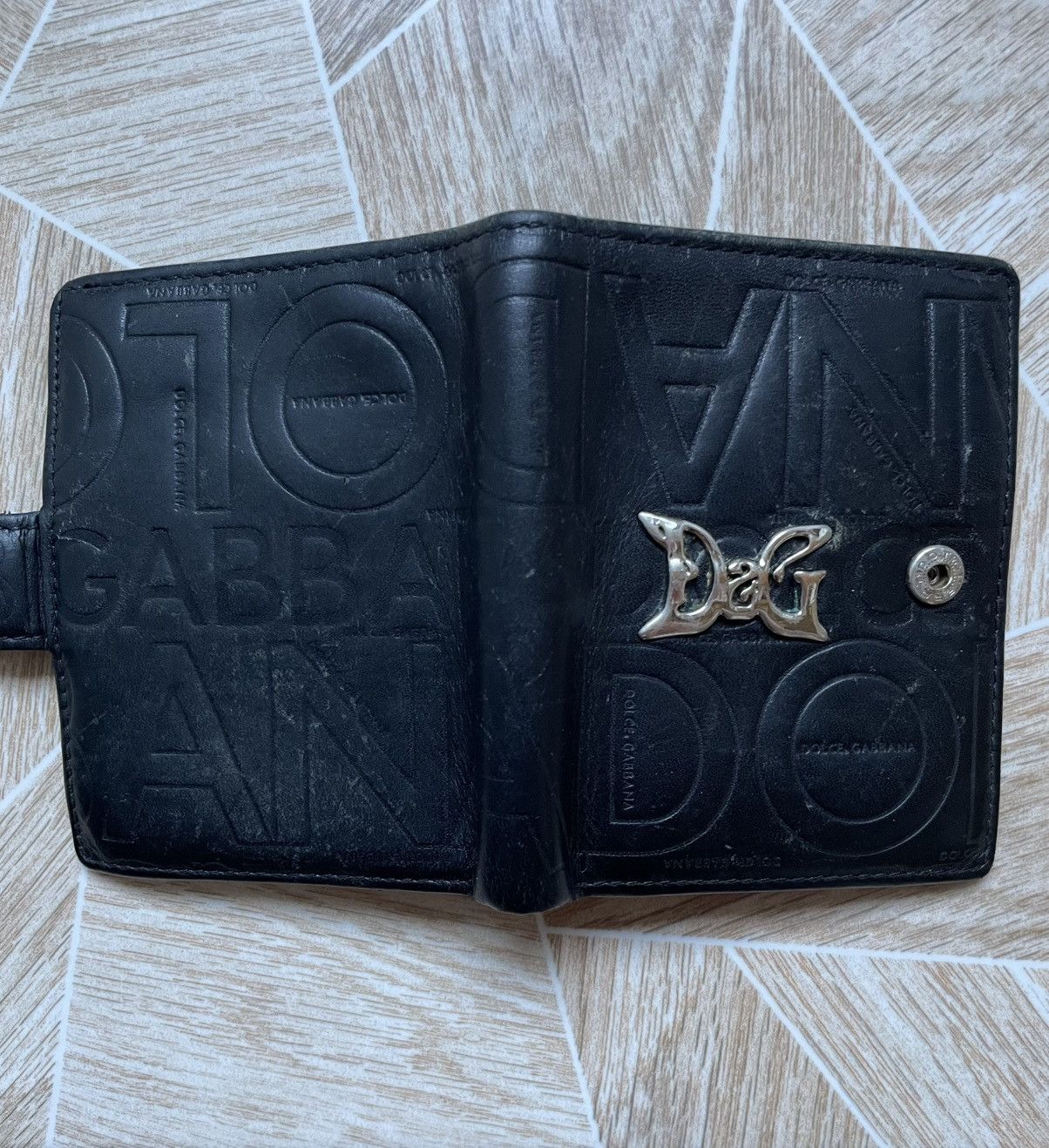 Dolce & Gabbana Hype Vintage Luxury Dolce Gabbana Leather Wallet Black Italy Size ONE SIZE - 3 Thumbnail