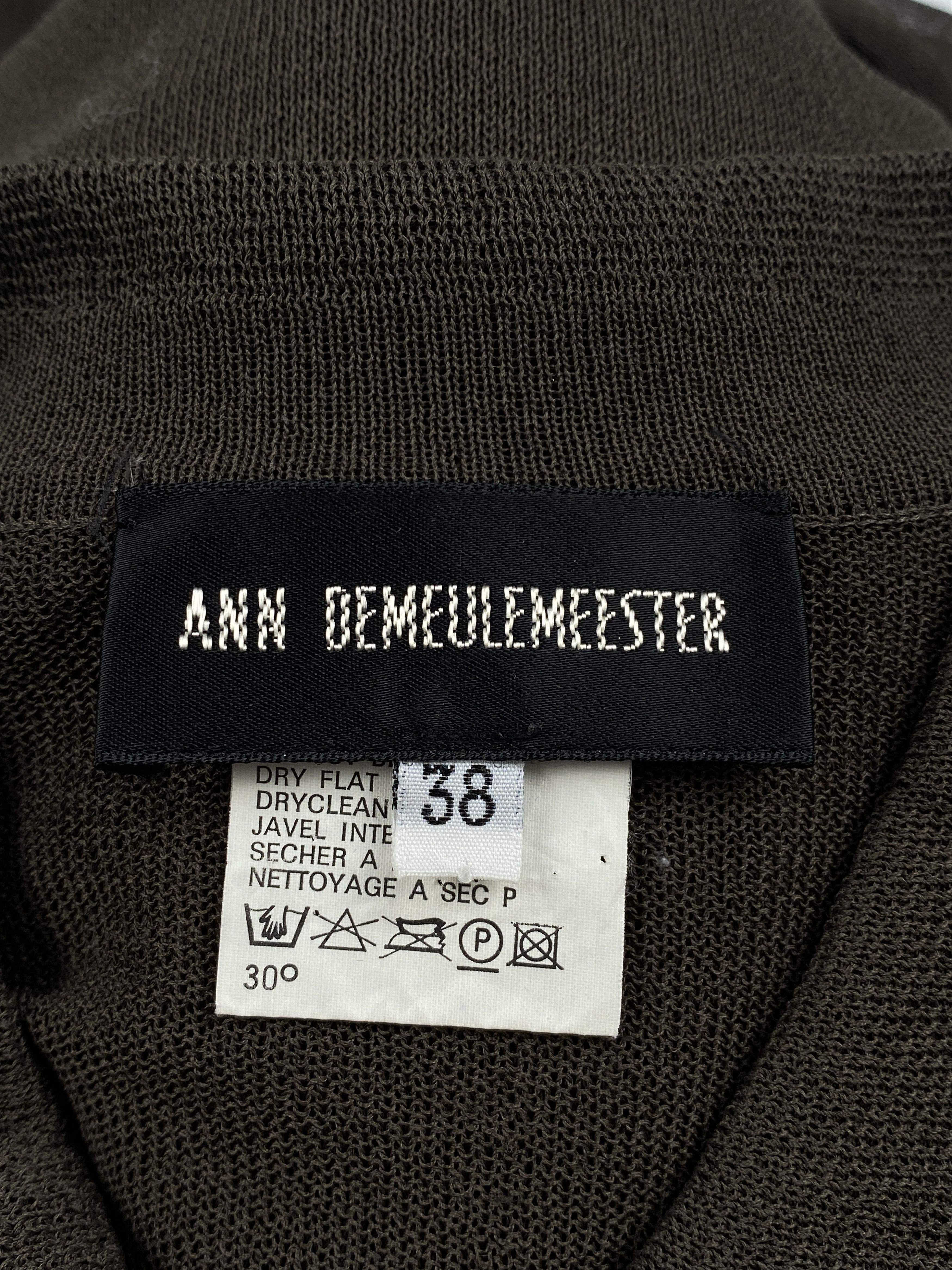 Ann Demeulemeester Collared Knit Sweater Dress Size XS / US 0-2 / IT 36-38 - 12 Thumbnail