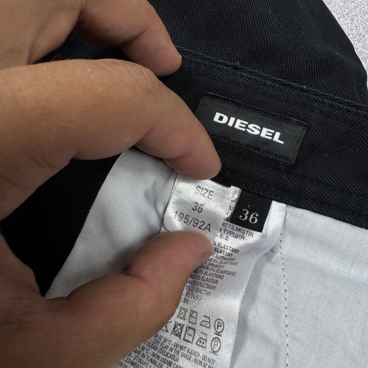 Diesel Men's Diesel P-Freddy Multipocket Cargo Black Pants Size 36 Size US 34 / EU 50 - 16 Thumbnail