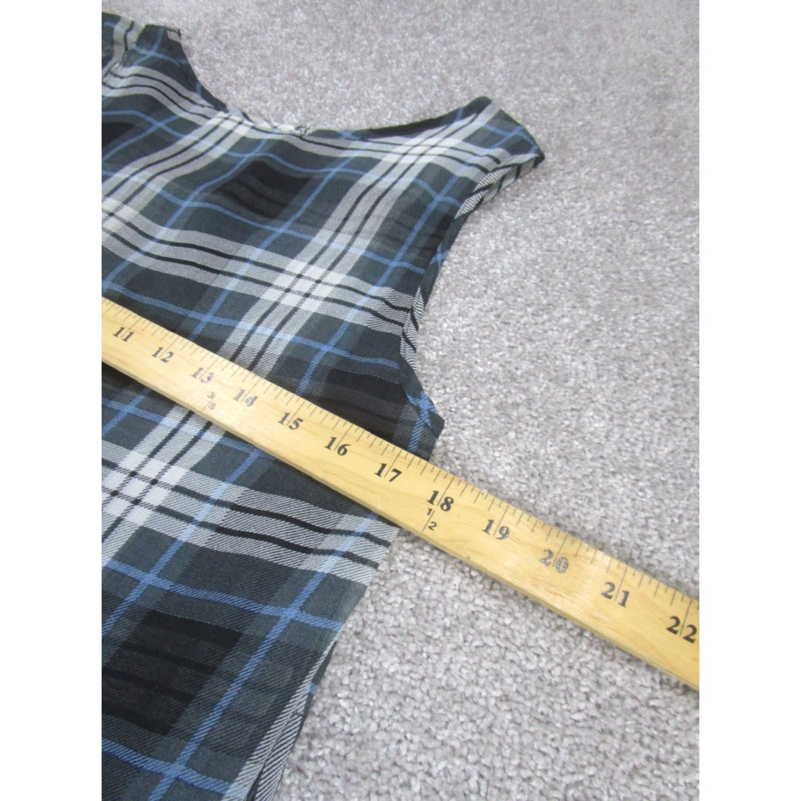 Vintage Maeve Shirt Womens Medium Black Plaid Cami Blouse Size M / US 6-8 / IT 42-44 - 5 Thumbnail