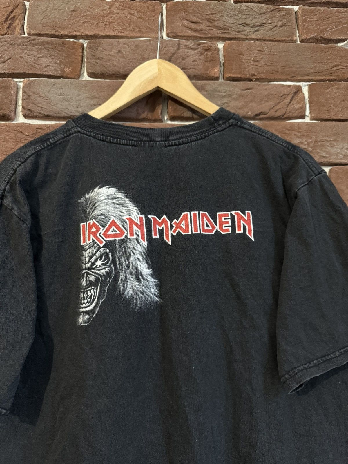 Band Tees Vintage 90s Iron Maiden Trooper Heavy Metal Band Tee Tour Size US L / EU 52-54 / 3 - 5 Thumbnail
