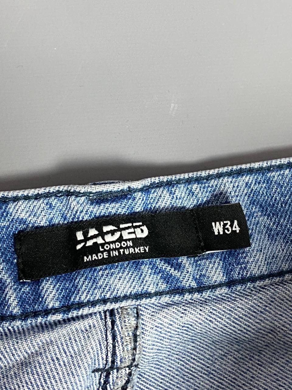 Jaded London Jaded London Mens Floral Jeans W34 Skate Fit Blue Wide Leg Size 34" / US 12 / IT 48 - 19 Thumbnail