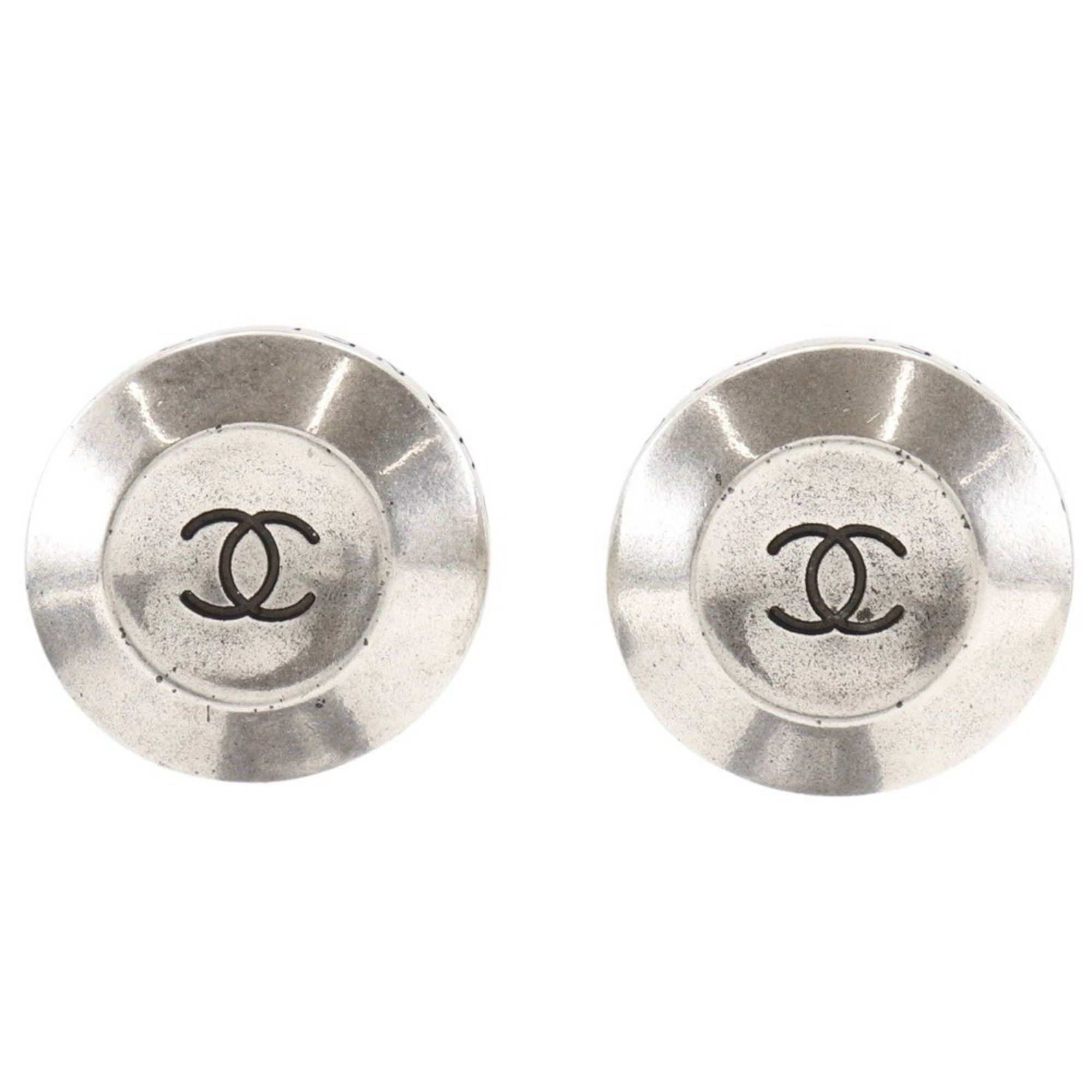 Chanel CHANEL COCO Mark Earrings, 1999, Silver, 99 Pieces, Approx. 19.1g, Mark, Women's Size ONE SIZE - 1 Thumbnail