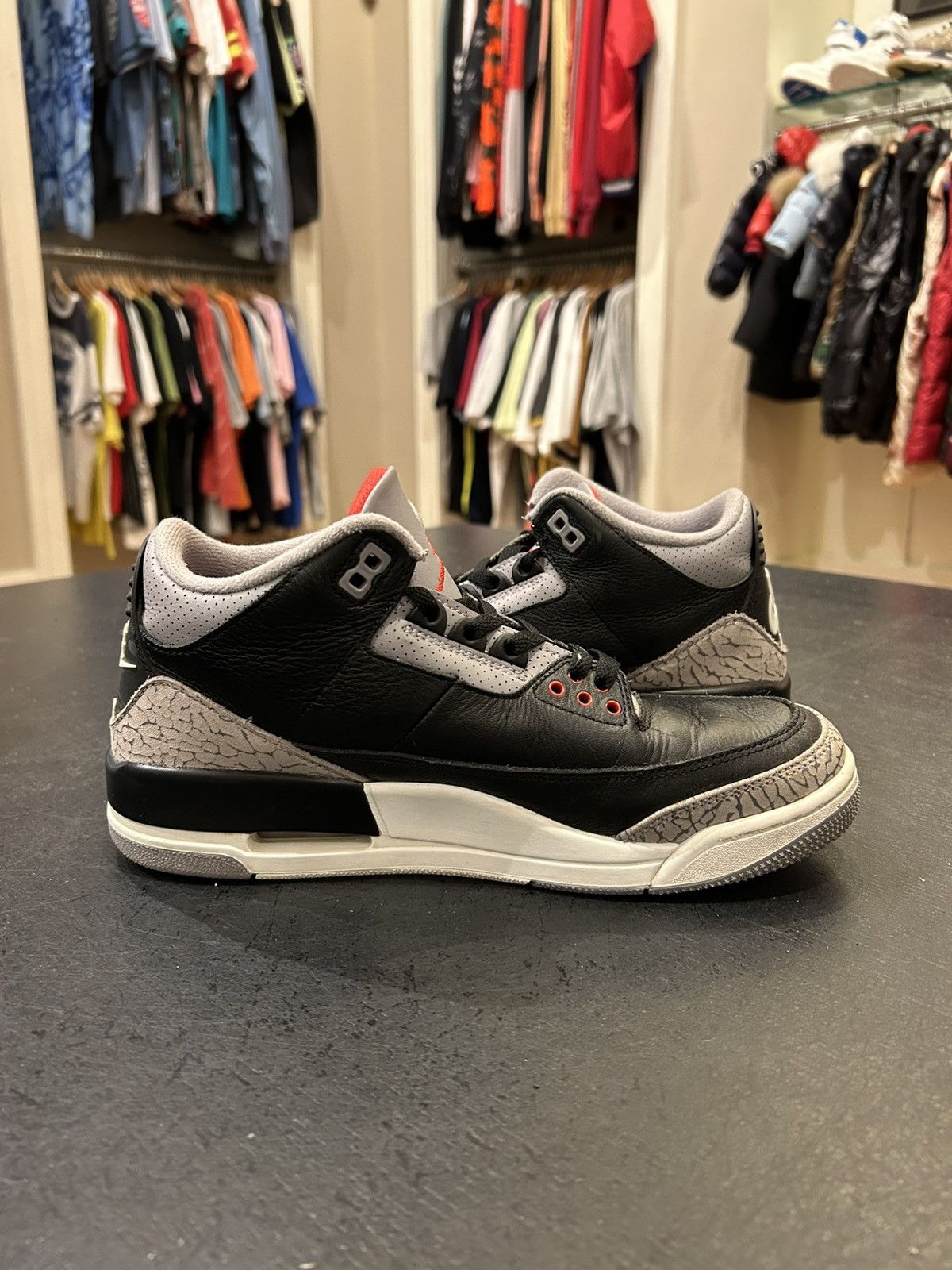 Jordan Brand Jordan 3 Retro ‘Black Cement’ Size US 8.5 / EU 41-42 - 4 Thumbnail