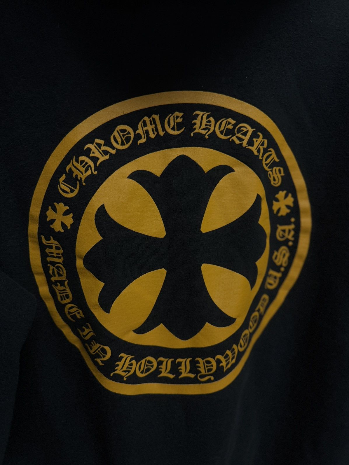 Chrome Hearts Chrome Hearts Black Yellow Pullover Hoodie Size M 🧼 Size US M / EU 48-50 / 2 - 13 Thumbnail
