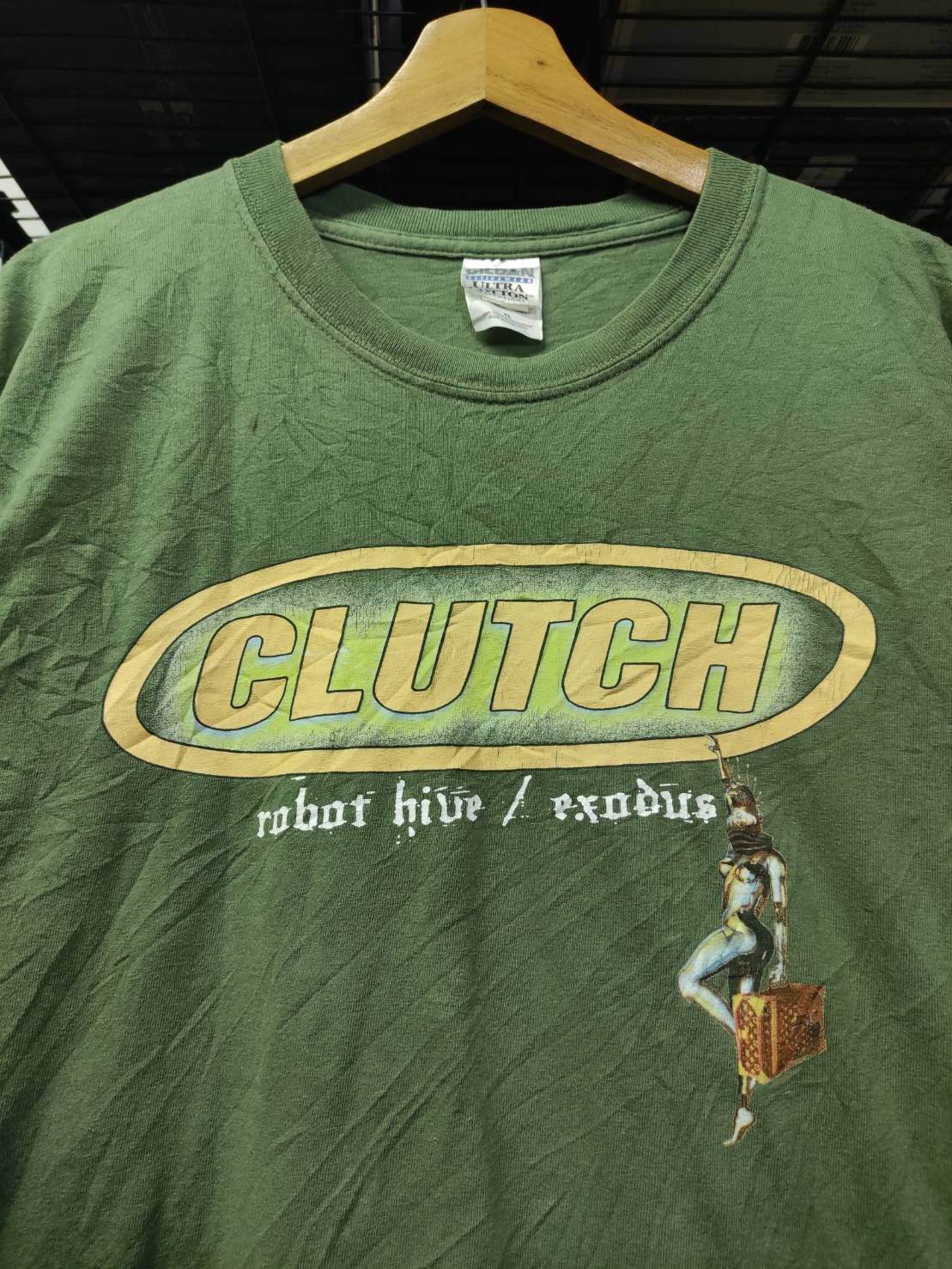 Band Tees Vtg 00's Clutch Band " Robot Hive/Exodus " Album Promo Size US XL / EU 56 / 4 - 1 Thumbnail