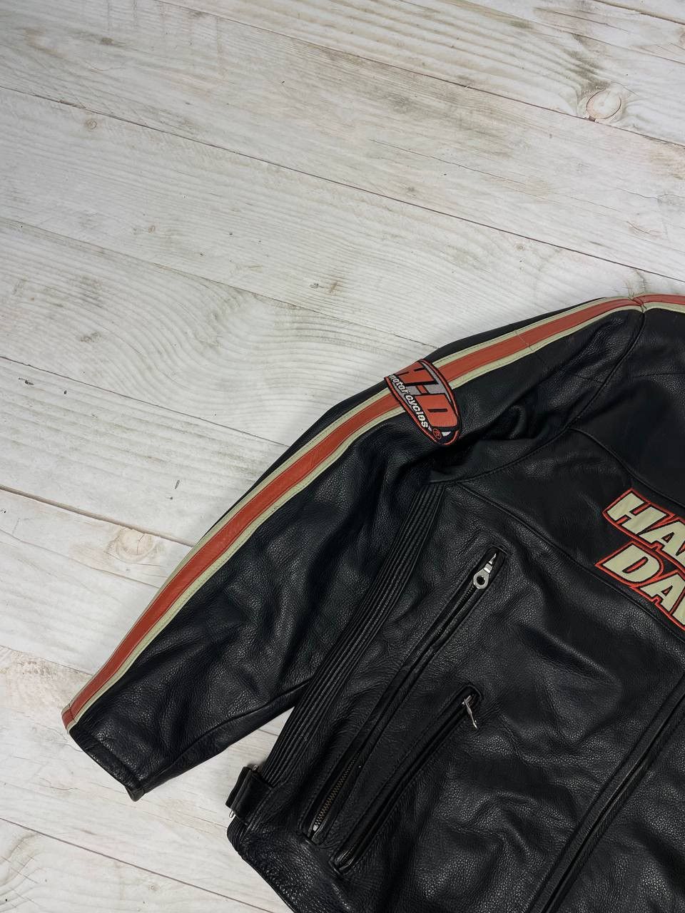 Harley Davidson Vintage Harley Davidson Motorcycle Leather Jacket Biker 90s Size US XXL / EU 58 / 5 - 6 Thumbnail