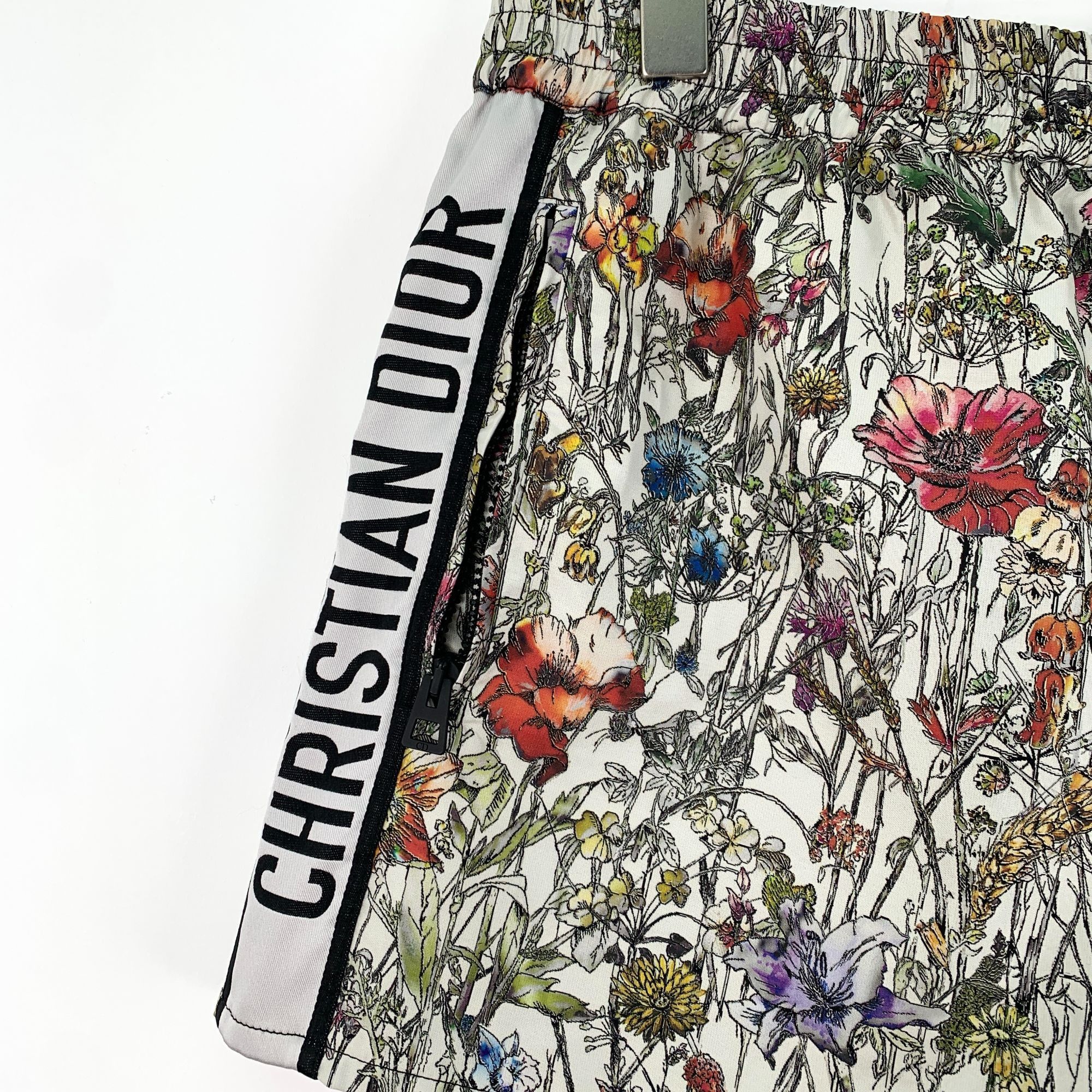 Dior Christian Dior Womens Floral Print Silk-Blend Shorts Size M Size 25" / US 0 / IT 36 - 5 Thumbnail