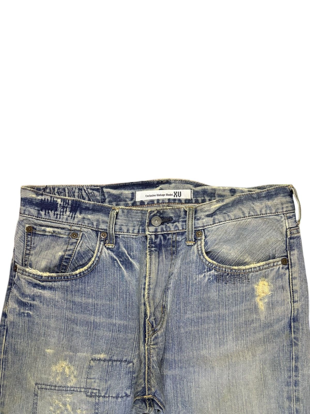 Edwin Exclusive Vintage Edwin Mud Wash Patched Flare Jeans Size US 34 / EU 50 - 4 Thumbnail