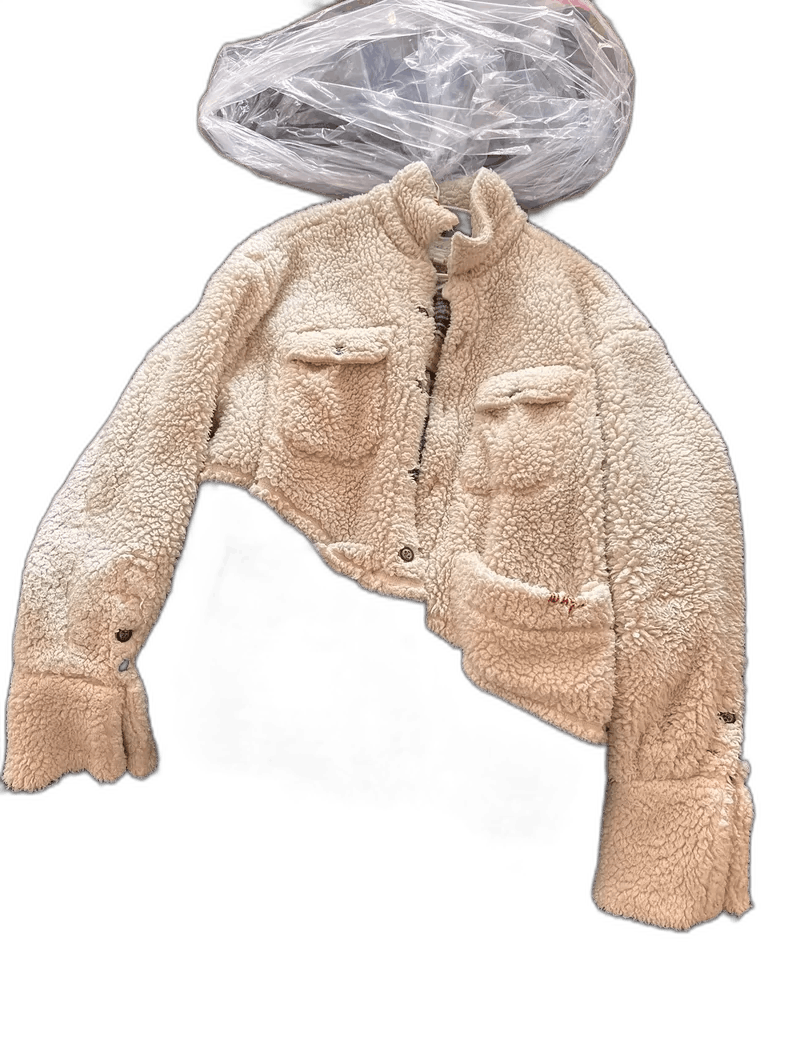 Greg Lauren stylish cream faux shearling jacket Size US S / EU 44-46 / 1 - 1 Thumbnail