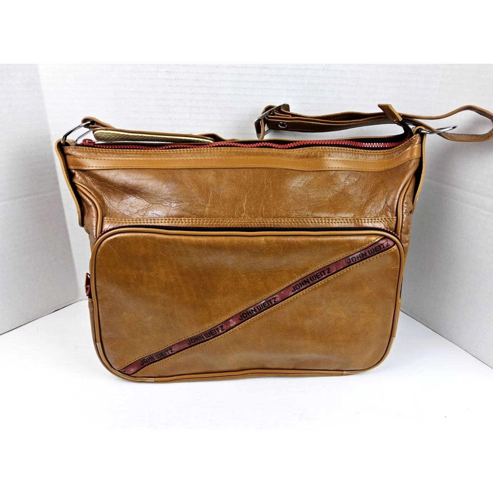 Vintage VINTAGE John Weitz Shoulder Bag Purse Travel Bag Women Brown 17x13x6 Travel Size ONE SIZE - 2 Thumbnail