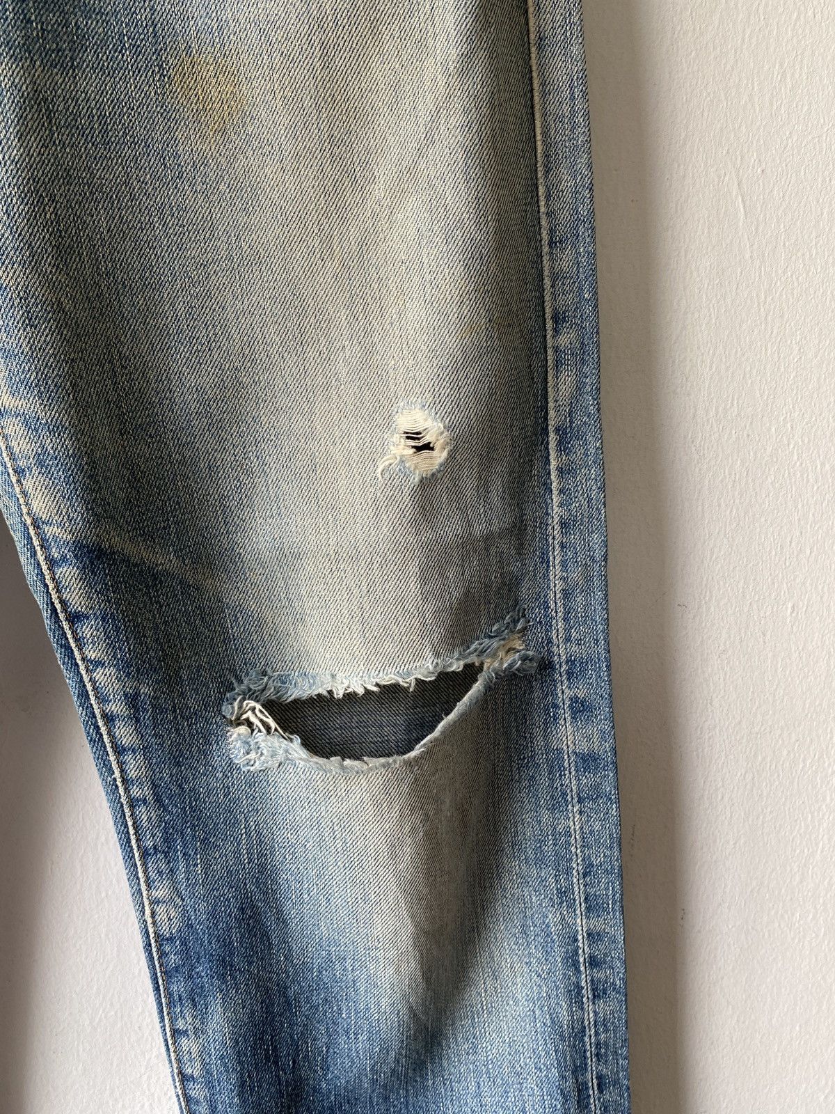 Levi's × Levi's Vintage Clothing × Vintage Vintage Levi’s 502 XX Distressed Selvedge Denim Size US 27 - 6 Thumbnail