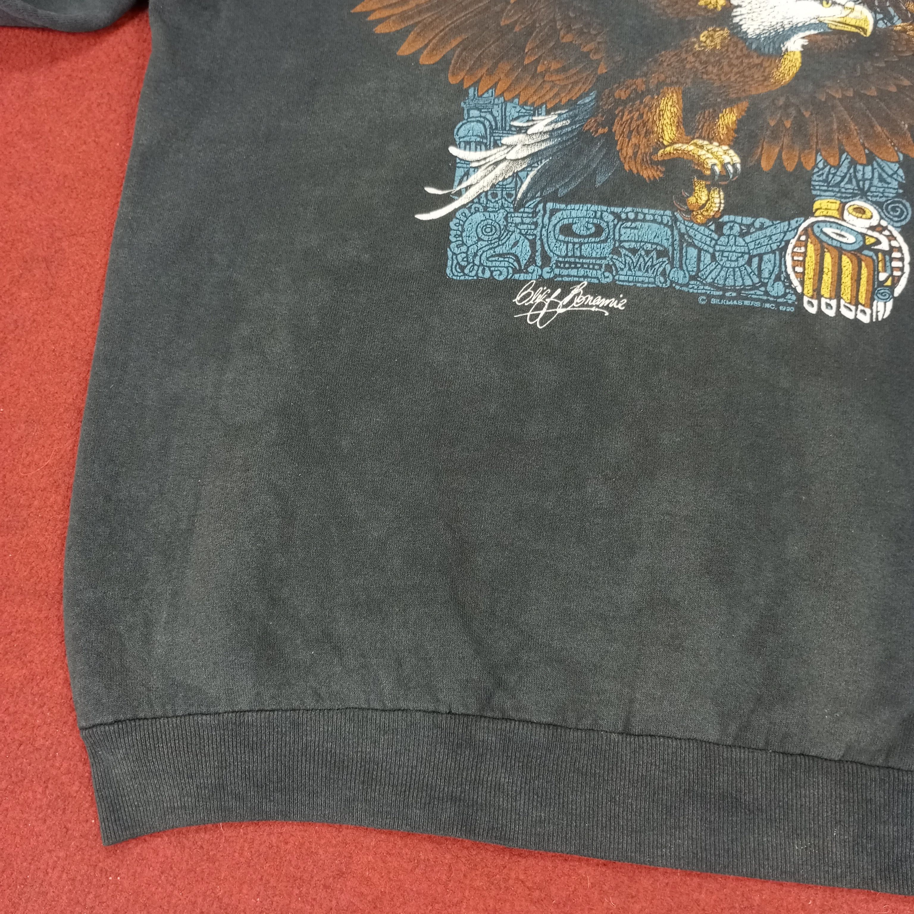 Vintage Eagle Big Print Design Motorcycle Style Vintage Sweatshirt Size US M / EU 48-50 / 2 - 10 Thumbnail