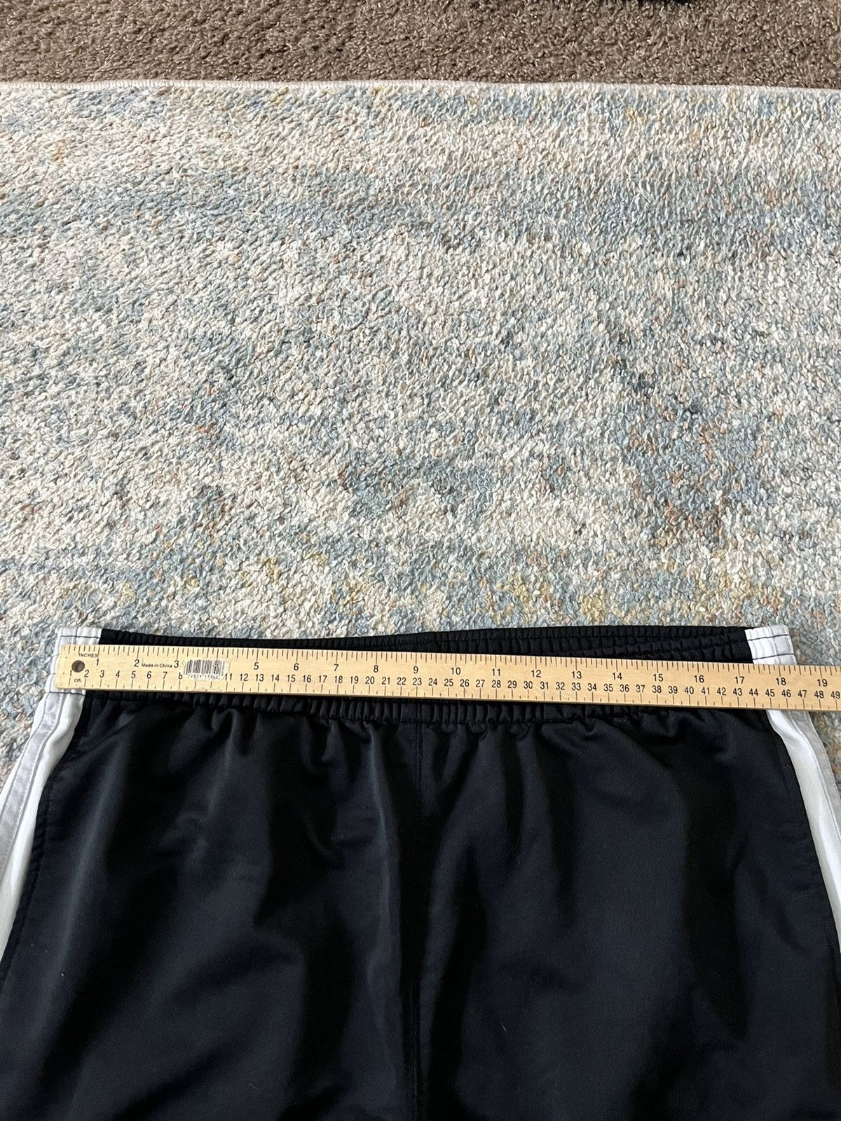Nike × Vintage VTG Nike Sweatpants XL Stripe Black white Y2K Size US 36 / EU 52 - 4 Thumbnail