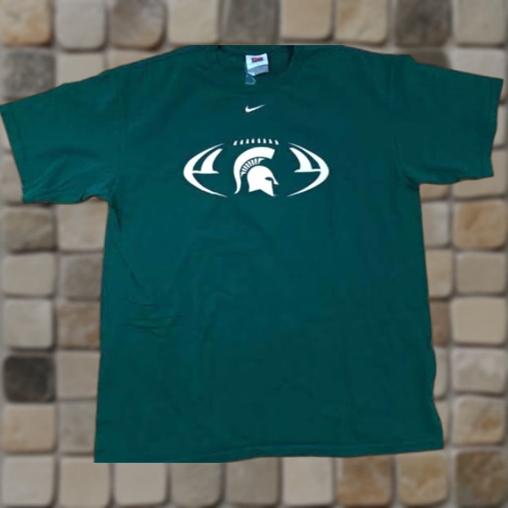 Nike Nike T-Shirt Michigan State Football Green Size L Men's Short Sleeve EUC Regular Fit Size US L / EU 52-54 / 3 - 1 Thumbnail