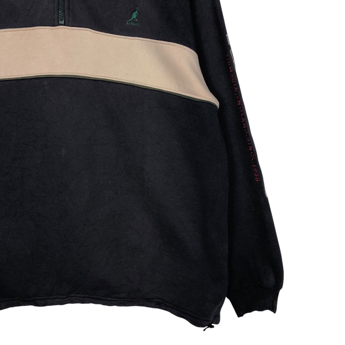 Kangol 📌Vintage Half Zipper Collage Sweatshirt Kangol Size US L / EU 52-54 / 3 - 6 Thumbnail