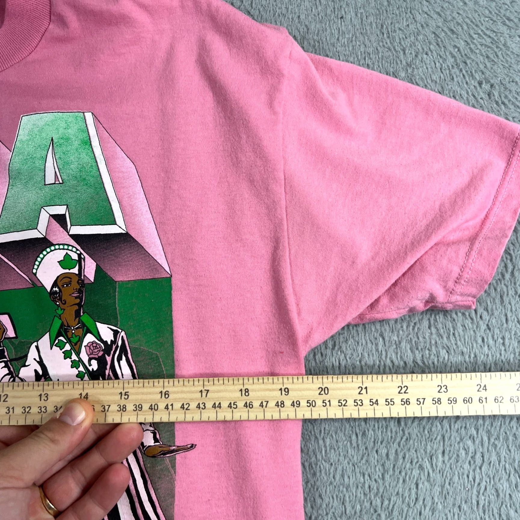 Vintage VINTAGE 90s Gillustrations Graphic T-Shirt Women L Pink Elegant Short Sleeve Basic Size L / US 10 / IT 46 - 6 Thumbnail