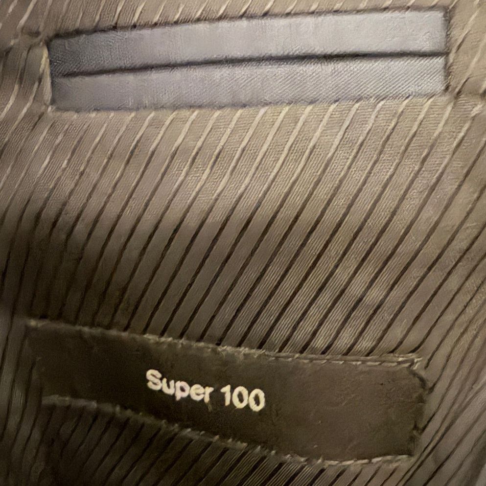 Hugo Boss Boss Super 100 Navy Blue Wool Blazer Size 38R - 7 Thumbnail