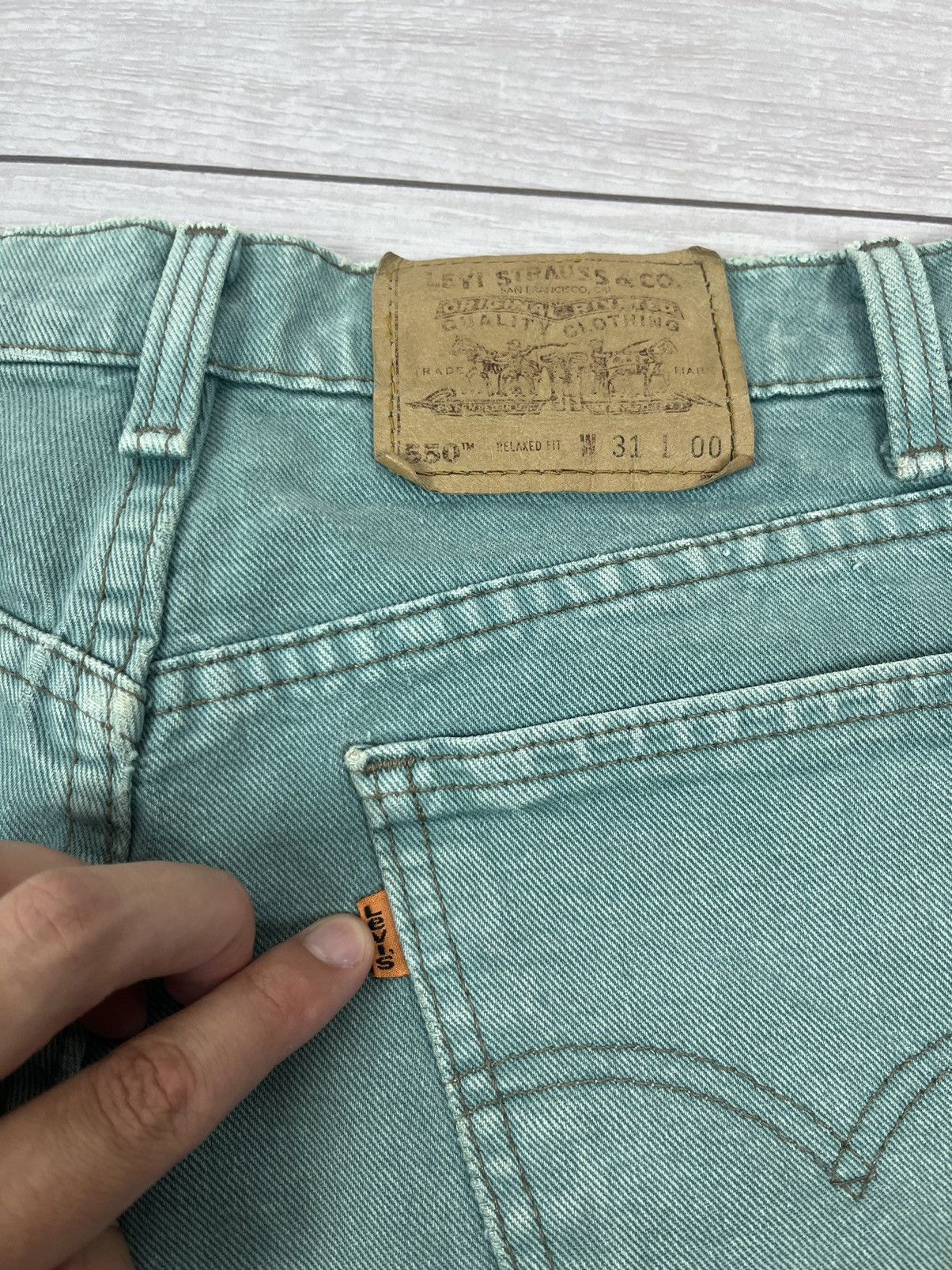 Levi's Rare Levi’s Vintage Orange Tab USA Denim Shorts Size US 31 - 9 Thumbnail