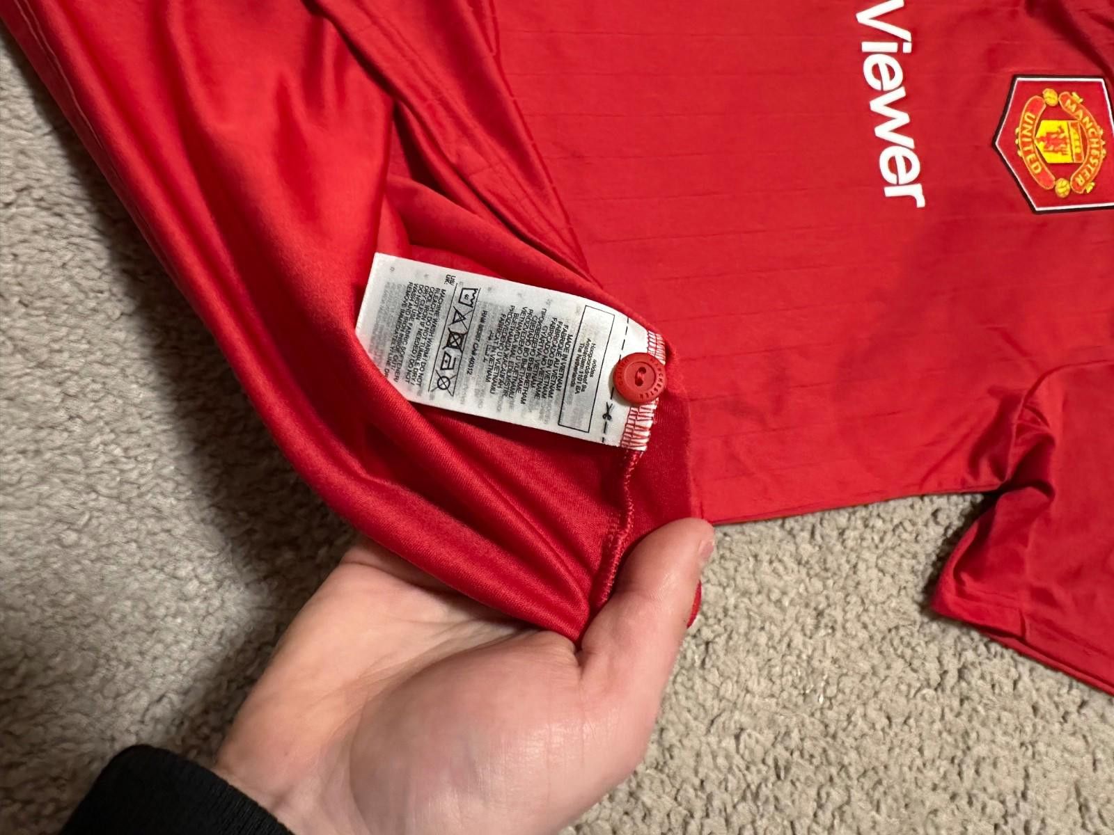 Adidas MANCHESTER UNITED 2022/23 FOOTBALL SHIRT SOCCER JERSEY Size US XL / EU 56 / 4 - 6 Thumbnail