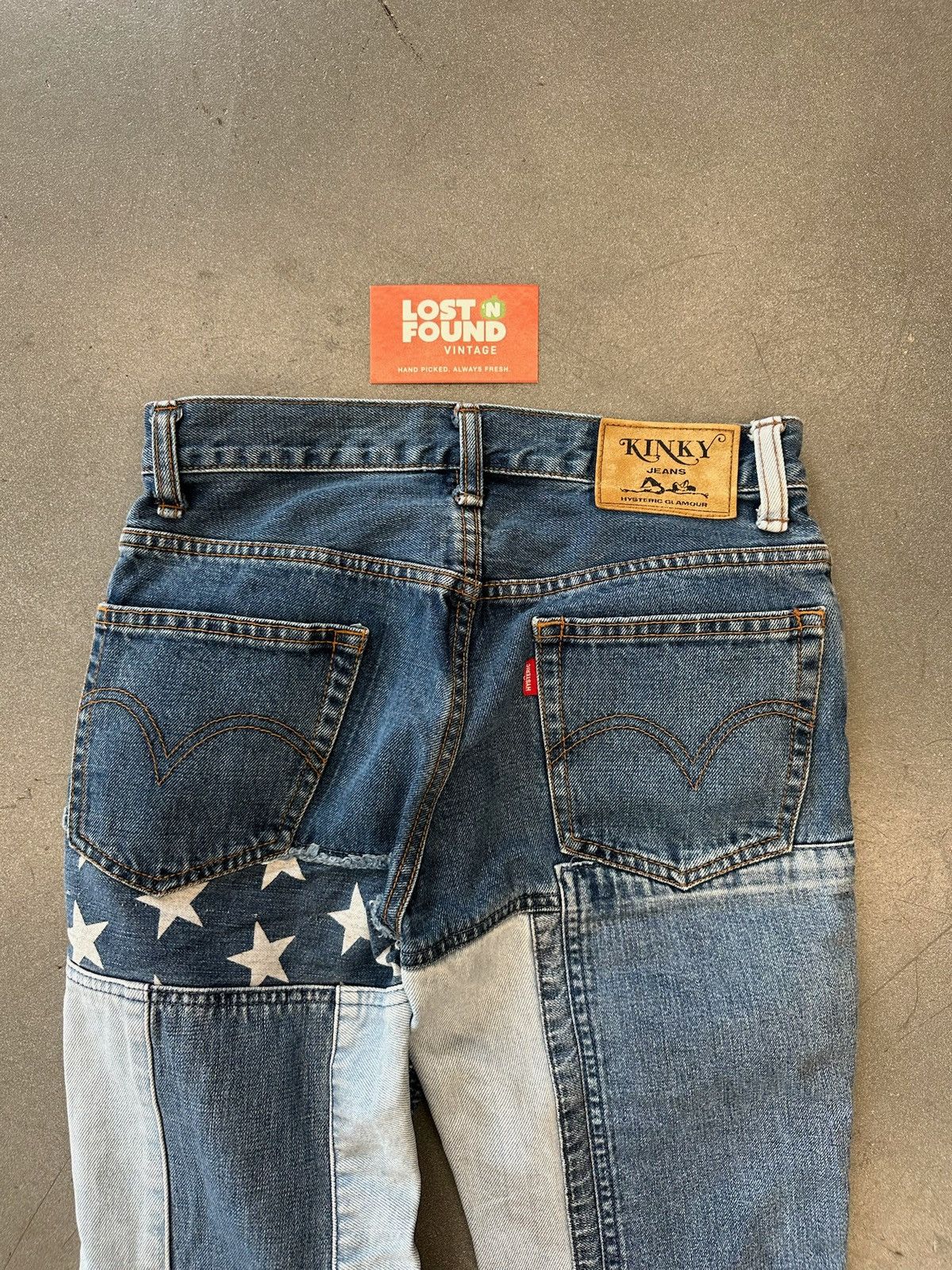Hysteric Glamour Hysteric Glamour Denim Patchwork Pants Size US 26 / EU 42 - 8 Thumbnail