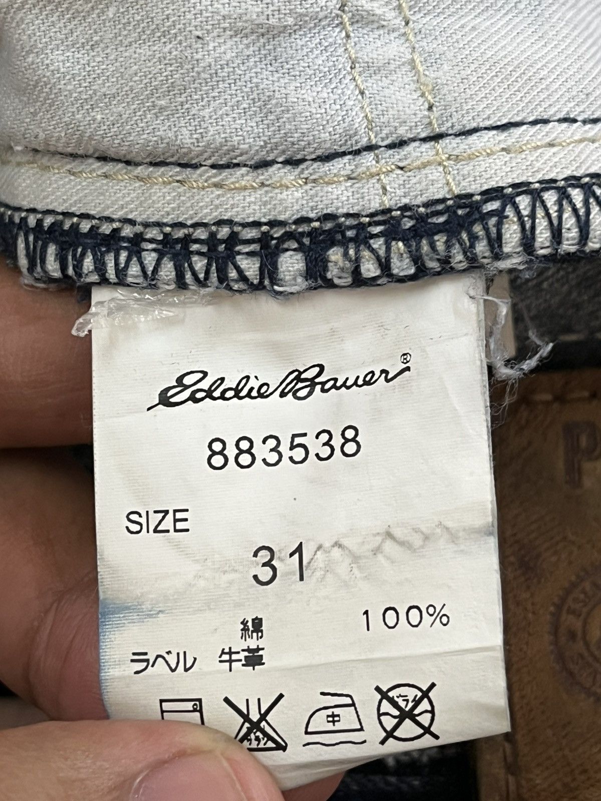 Eddie Bauer × Japanese Brand Vintage Eddie Bauer Mudwash Distressed Denim Size US 34 / EU 50 - 10 Thumbnail