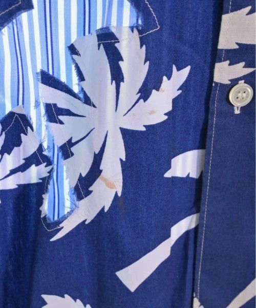 Comme des Garcons SHIRT Shirt Stripes Coconut Tree design button up Blue x white Size US XS / EU 42 / 0 - 7 Thumbnail