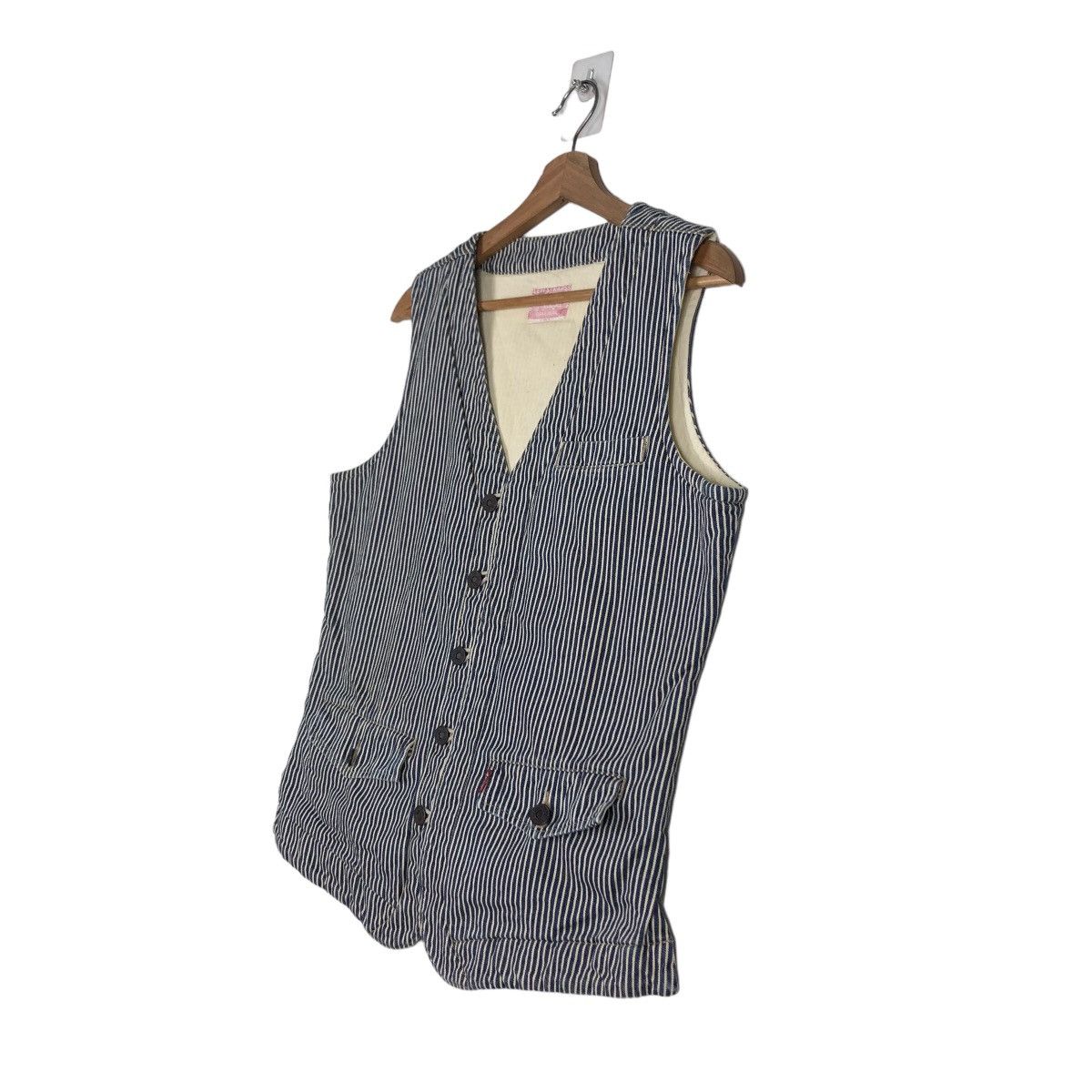 Levi's 🔥Vintage Waist Coats Hickory Striped Levi’s Size US M / EU 48-50 / 2 - 2 Thumbnail